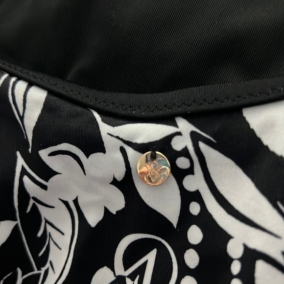 Victoria’s Secret One Piece Swimsuit Black and White size Large NWT - Picture 6 of 10